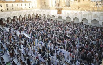 صلاة عيد الفطر في الجامع الأزهر 