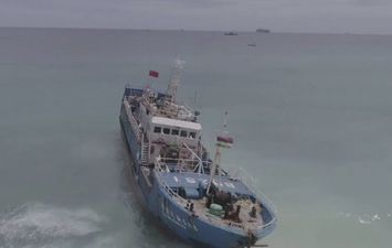 جنوح سفينة صيد صينية بالمحيط الهندي 