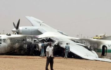 سقوط طائرة عسكرية بالخرطوم