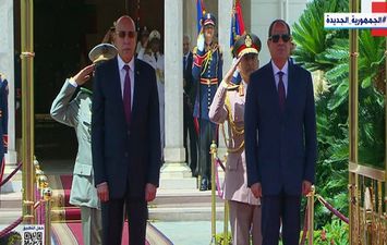 السيسي ورئيس موريتانيا