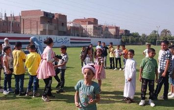 أطفال بنى سويف يحتفلون بعيد الأضحى المبارك 