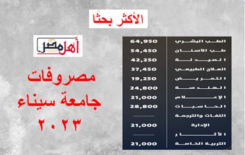 مصروفات جامعة سيناء 2023 