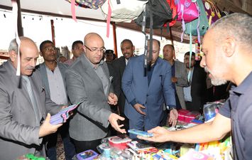افتتاح معرض أهلا مدارس بمحافظة بنى سويف 