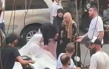 انهيار عروس في حفل زفافها