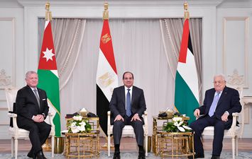 قادة مصر والأردن وفلسطين