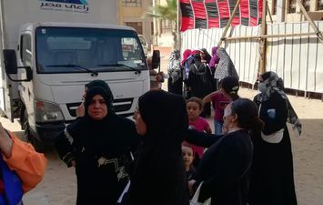 قافلة بمدينة حلوان لدعم الفئات الأولى بالرعاية
