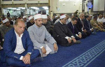 محافظ بورسعيد يشهد احتفالية المحافظة بذكرى المولد النبوي الشريف بمسجد الحسين.