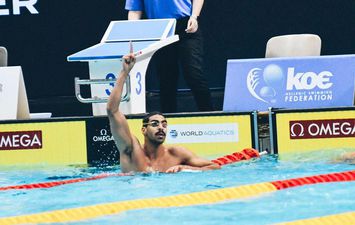 عبد الرحمن سامح بطل السباحة