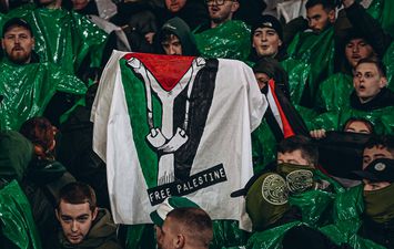 جماهير سيلتيك تساند فلسطين 