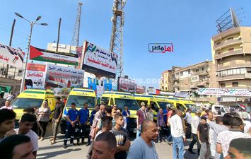 إسعاف كفر الشيخ تشارك في تأمين المسيرات الداعمة لفلسطين 