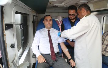  حملة التبرع بالدم للشعب الفلسطينى بمشاركة نائب محافظ كفر الشيخ