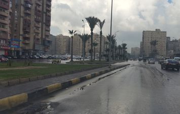 سقوط أمطار بالإسكندرية