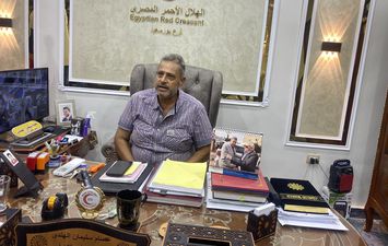 عصام سليمان رئيس مجلس إدارة الهلال الأحمر المصرى ببورسعيد 