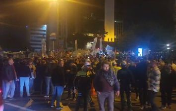 متظاهرون أتراك ينددون بالعدوان الإسرائيل على غزة 