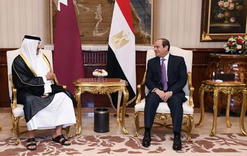  لقاء الرئيس عبد الفتاح السيسي بأمير دولة قطر    