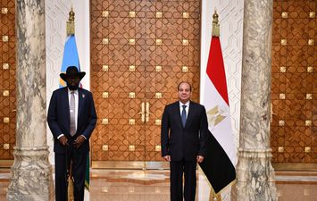 رئيس جنوب السودان سيلفا كير والسيسي