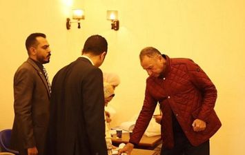 محمود الخطيب يدلي بصوته في انتخابات الرئاسة