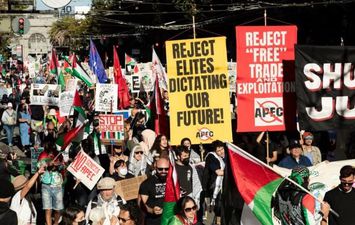 تظاهرة في سان فرانسيسكو تضامنًا مع غزة
