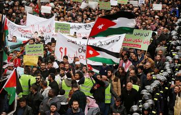 مظاهرات ضد تصدير الخضروات الاردنية لاسرائيل