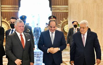 قادة مصر والأردن وفلسطين