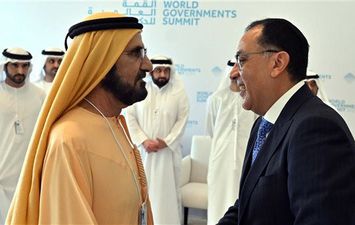 سمو الشيخ محمد بن راشد آل مكتوم يستقبل رئيس مجلس الوزراء