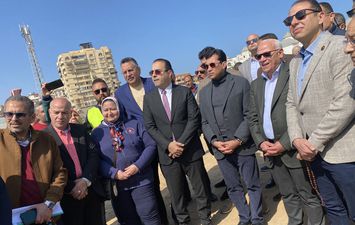 وزير الرياضة يتفقد أعمال إنشاء استاد النادي المصري الجديد