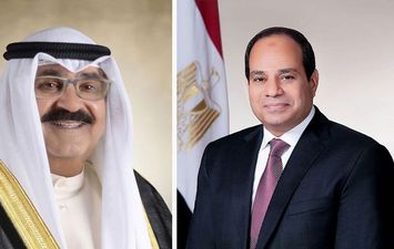 الرئيس السيسي وأمير الكويت الشيخ مشعل