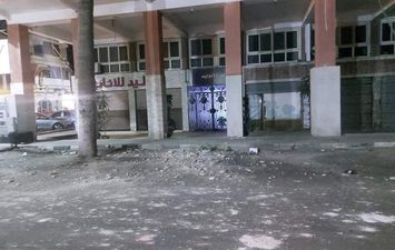 انهيار جزئي لعقار بحي الشرق في بورسعيد 