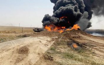 حريق النفط بسوريا