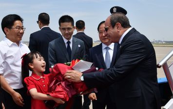  وصول الرئيس السيسي إلى الصين