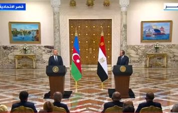 الرئيس عبدالفتاح السيسي والرئيس أذربيجان