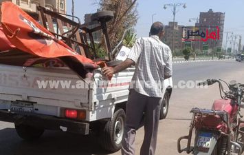 رفع الاشغالات بمدينة الفيوم 