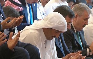 امير قطر في جنازة إسماعيل هنية