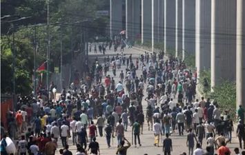 جانب من احتجاجات بنجلاديش