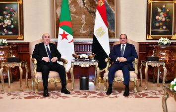 السيسي ورئيس الجزائر تبون