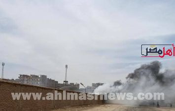 الحريق مصنع الهدرجة للزيوت والمنظفات بسوهاج 
