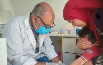 جانب من القافلة الطبية 