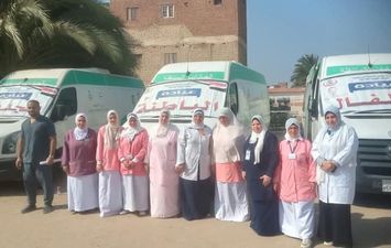 جانب من القافلة الطبية 