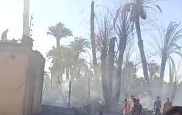 جانب من الحريق 