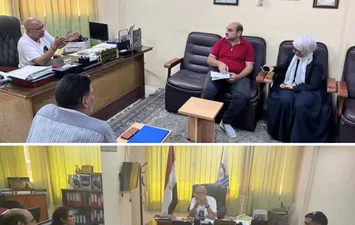 جانب من لقاء وكيل صحة قنا بالسادة المكلفين