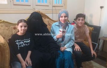 الطالبة شذى محمد، الأولى مكرر على الشهادة الإعدادية بكفر الشيخ وأسرتها 