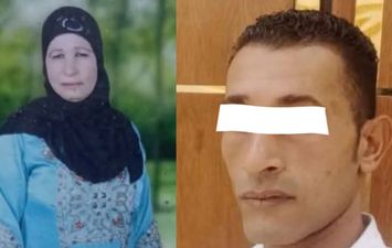 المتهم ووالدتة 