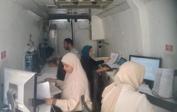 جانب من القافلة الطبية 