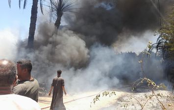 حريق فى كسارة بلاستيك