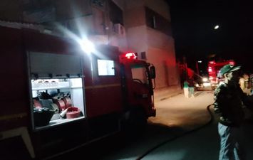 حريق نقابة العمال بالمنوفية 