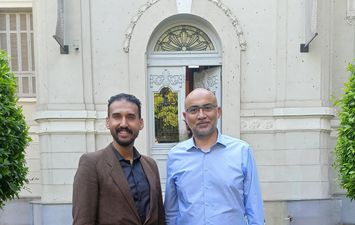 م. محمد عكاشة بصحبة الزميل وائل الطوخي 