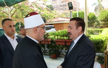 محافظ المنوفية يستقبل مفتي الجمهورية 