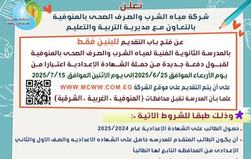 مياه المنوفية