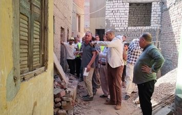 تصدع منازل بقرية أبو ويط ببنى سويف 