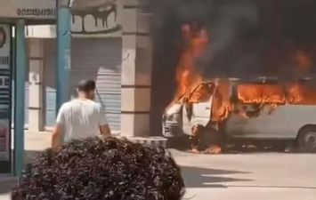 السيارة المحترقة
